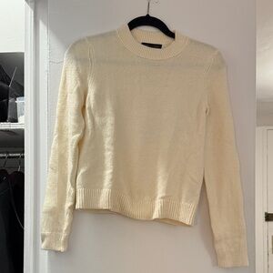 NWOT Banana Republic Cream Women's Crew Neck Sweater Size XS